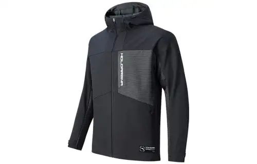 ANTA Jackets Men's Black Hooded Moderate Other