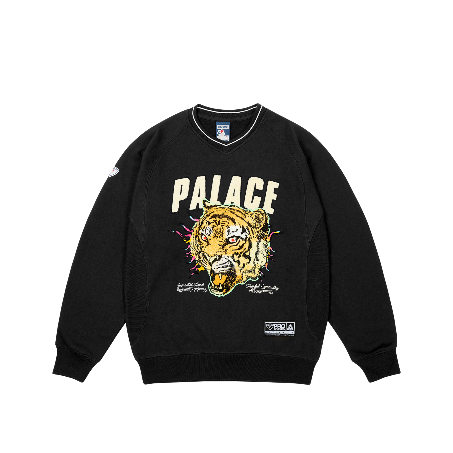 Худи Palace PALACE SS25 Drop6 TORA TORA CREW logo (черный)