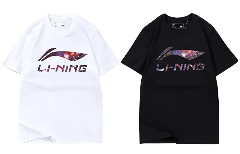Li Ning T Shirt Unisex 2 Pack Black/White