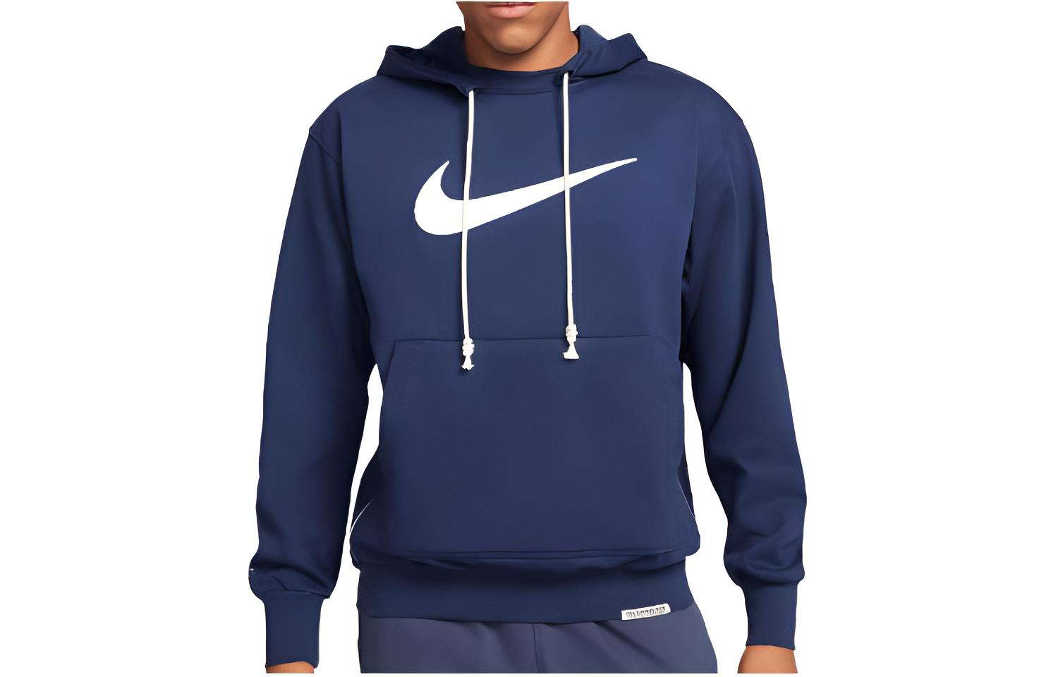 Nike Dri FIT Baseball Pullover Hoodie Sweatshirt Men's Blue