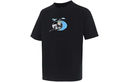 Converse Disk Jockey Logo T Shirt Men's Black