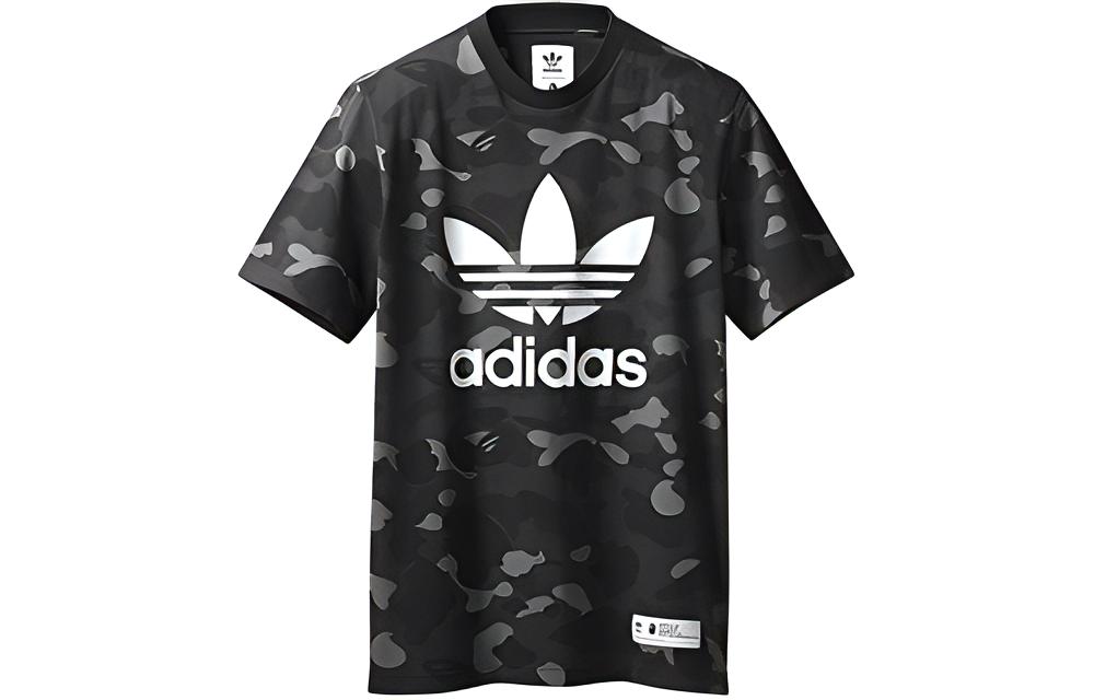 Мужская футболка adidas originals Bape adicolor Tee (угольно-черная) — фото 1