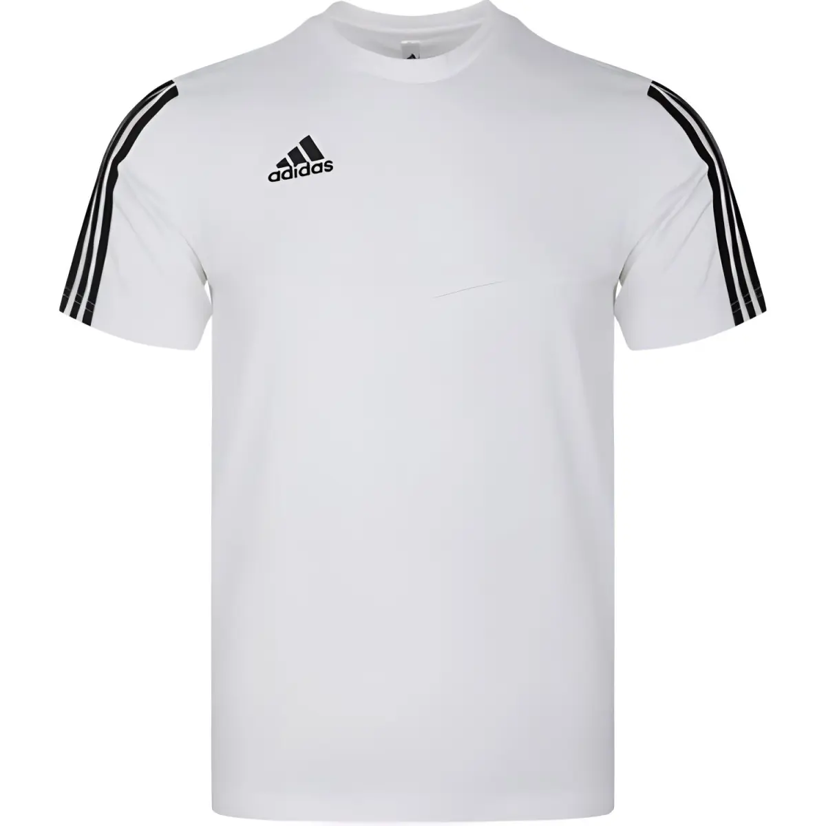 Adidas T-Shirts Men's White Crew Neck Moderate