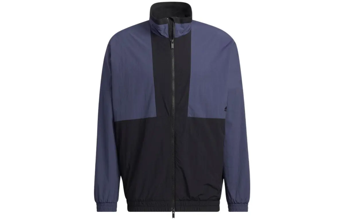 Adidas Jackets Unisex Dark Blue Stand Collar Moderate Other