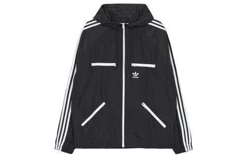 Adidas Originals Logo-stripe-print Lightweight Jacket
