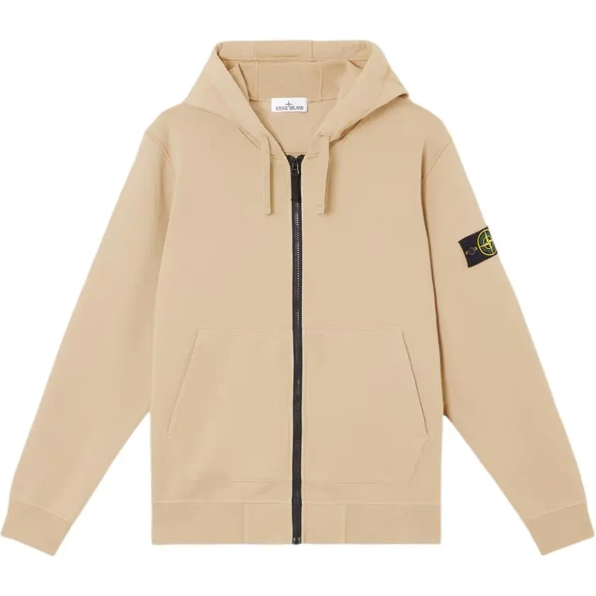 STONE ISLAND Compass Patch Zip Up Hoodie