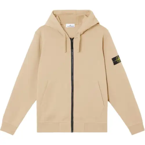 STONE ISLAND Compass Patch Zip Up Hoodie