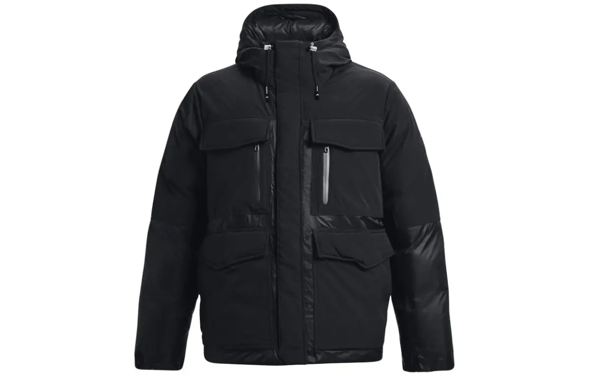 Under Armour Jackets Men's Black Hooded Moderate