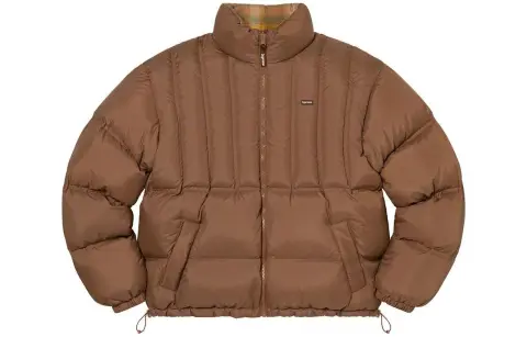 Supreme Flannel Reversible Puffer Jacket