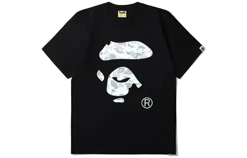 A BATHING APE T Shirts Men's Crew Neck Moderate Straight Fit