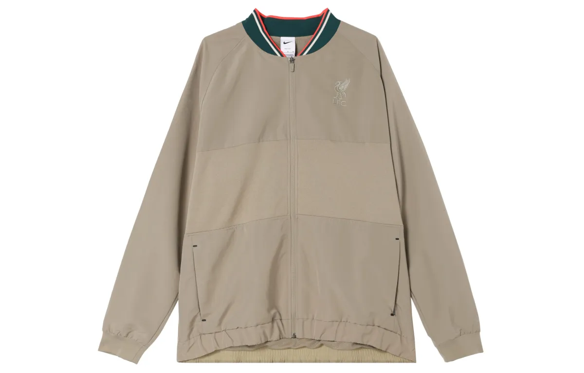 Nike Jackets Men's Khaki Baseball Collar Moderate Other