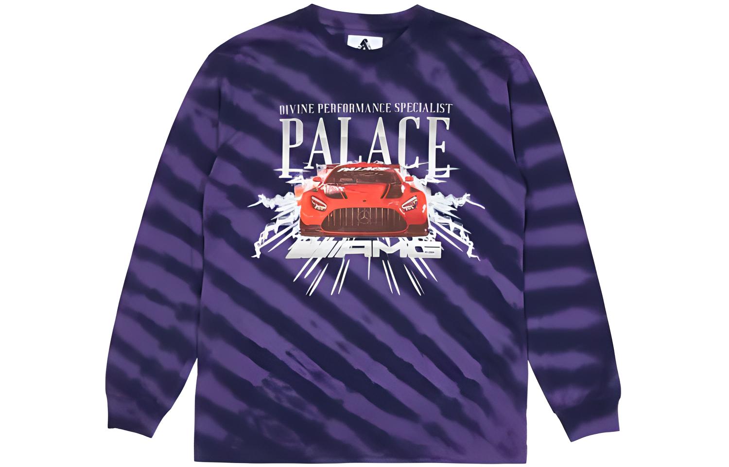 Худи Palace x AMG Longsleeve (фиолетовое)