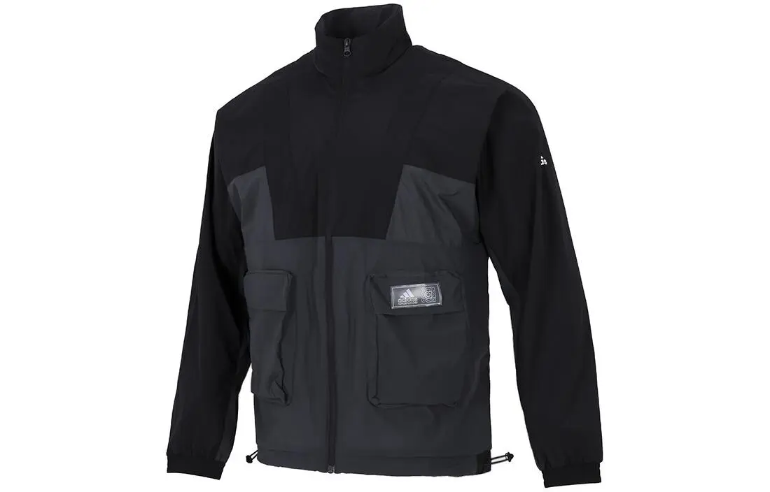 Adidas Jackets Men's Black Stand Collar Moderate