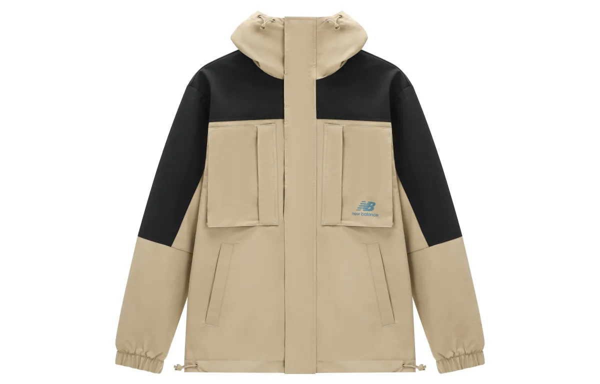 New Balance Jackets Men's Khaki Hooded Moderate