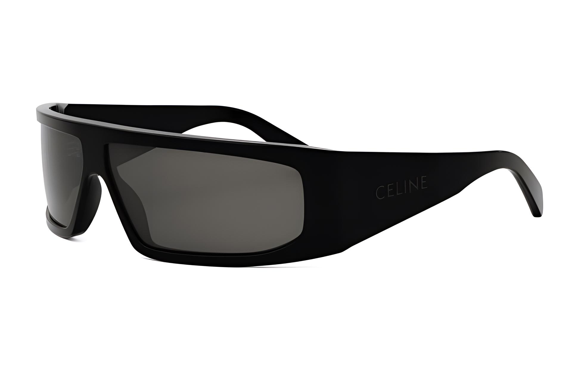 CELINE Acetate Square Sunglasses Men's Black