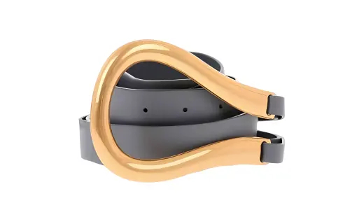 Bottega Veneta Cow Leather Belts Women's Gray /