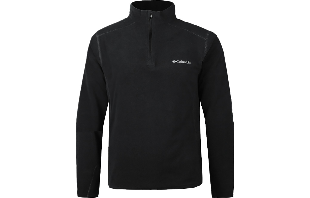 Columbia Casual Outdoor Half Zip Pullover Comfortable Solid Color Fleece Lined Long Sleeved Fleece Clothing