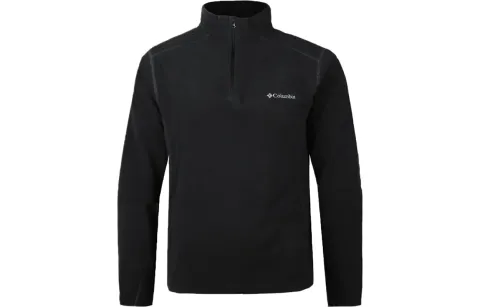 Columbia Casual Outdoor Half Zip Pullover Comfortable Solid Color Fleece Lined Long Sleeved Fleece Clothing