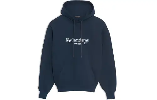 Balenciaga White Logo Hoodie