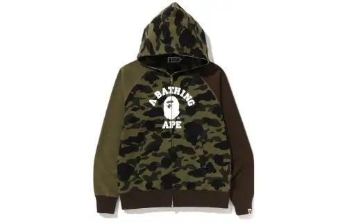 Bape 1st Camo Crazy College Full Zip Hoodie SS23