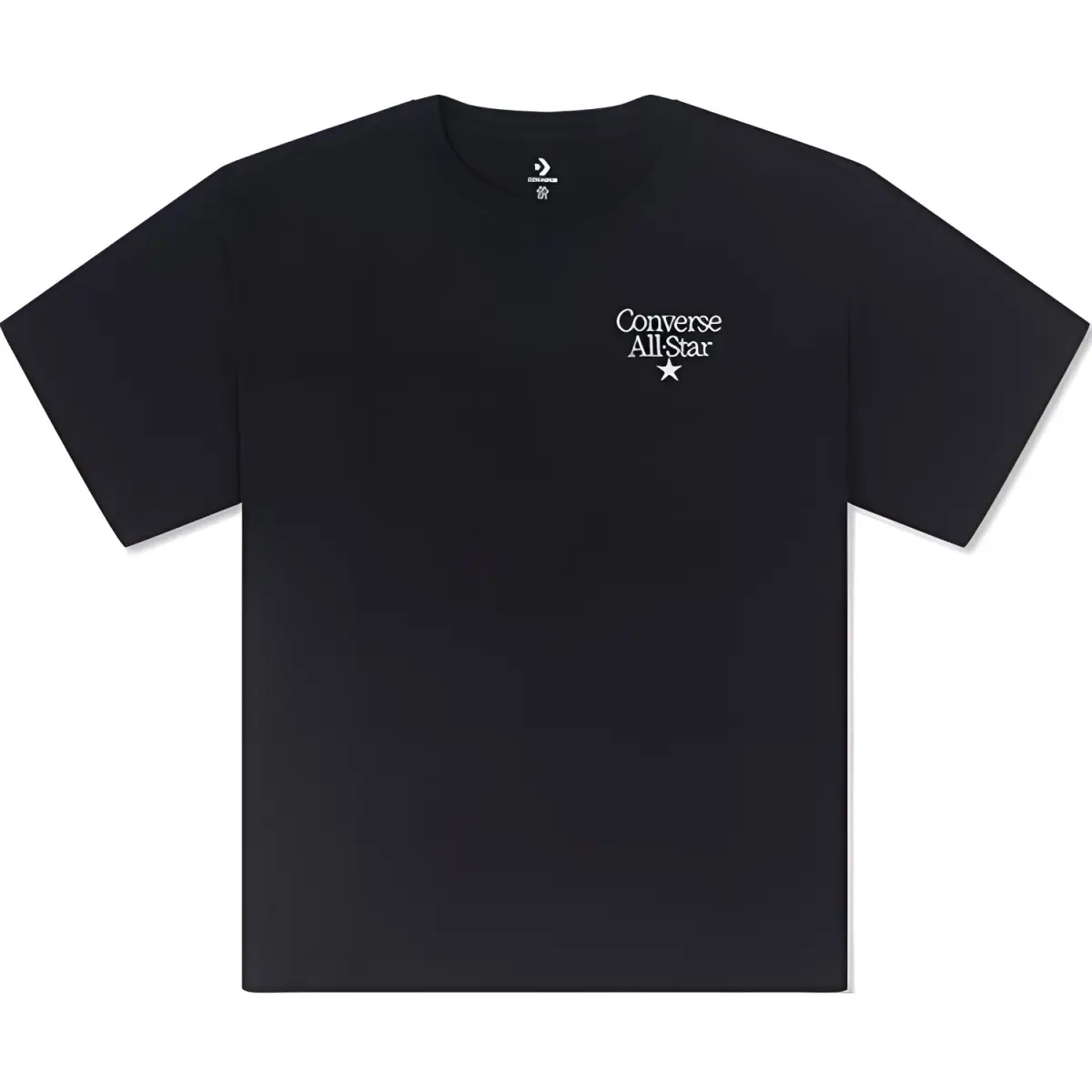 Converse T-Shirts Men's Black Crew Neck Moderate
