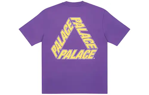 PALACE Comfortable purple short sleeve T-shirt for men and women, with your logo imprint