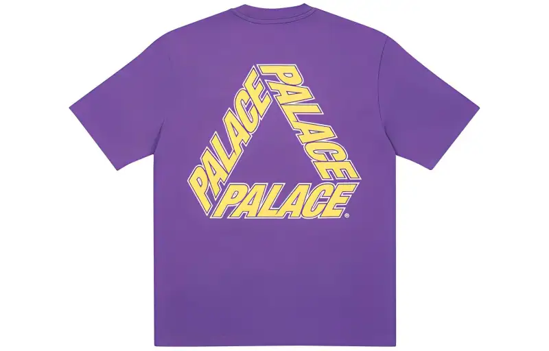 PALACE Comfortable purple short sleeve T-shirt for men and women, with your logo imprint