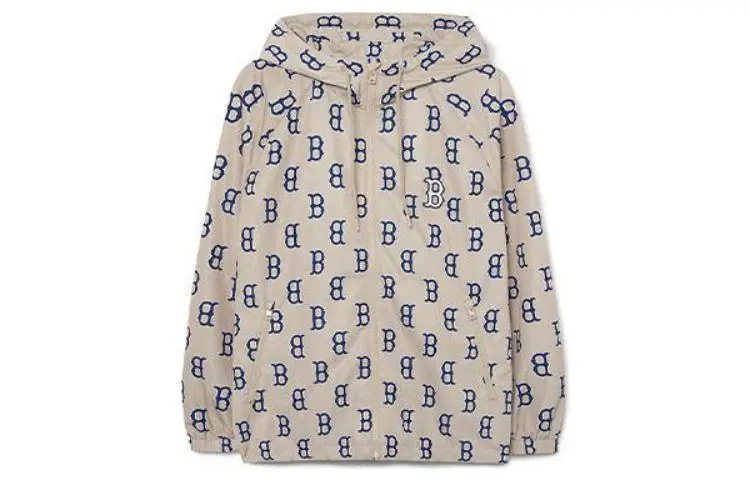 MLB Monogram Boston Red Sox Jacket Unisex Beige