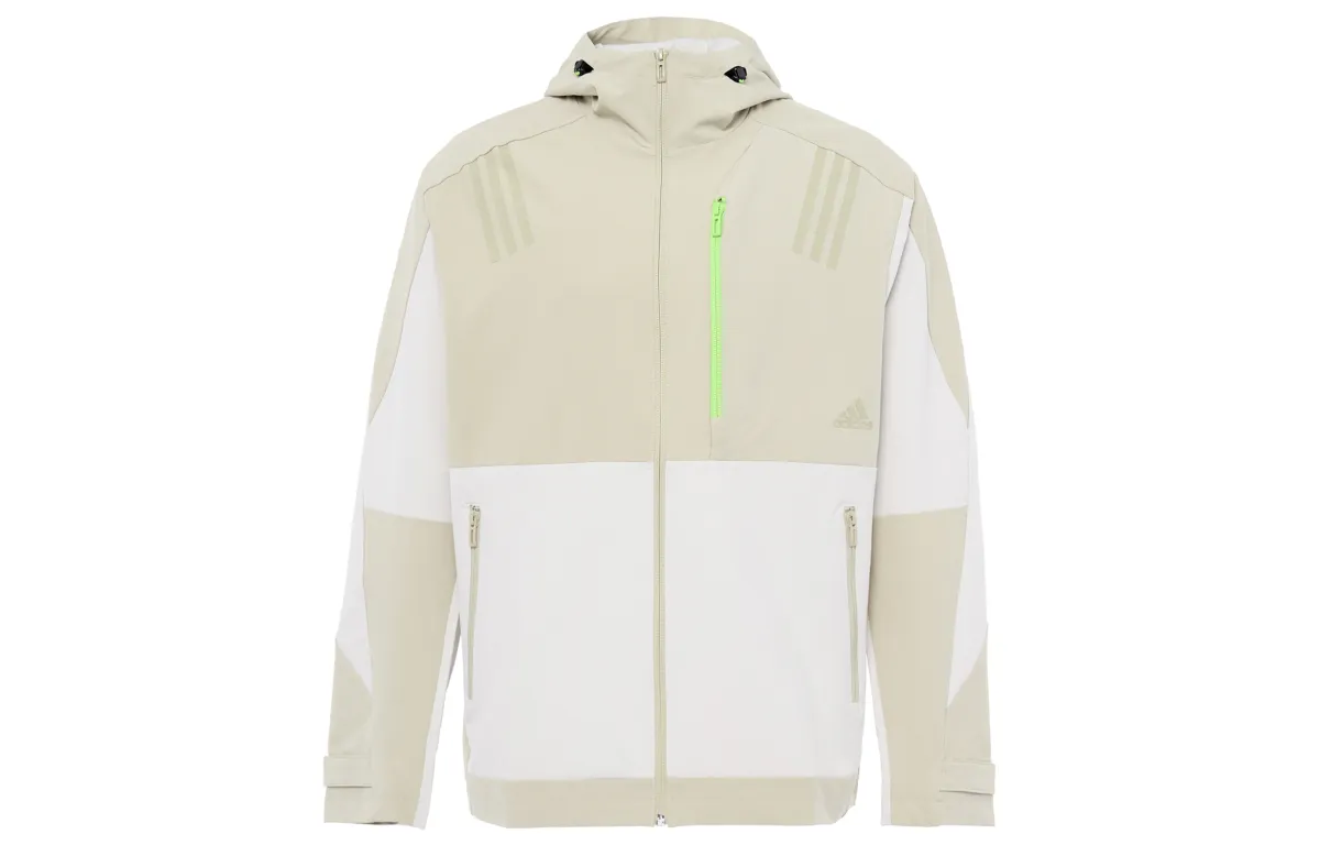 Adidas Jackets Men's Beige Hooded Moderate Other