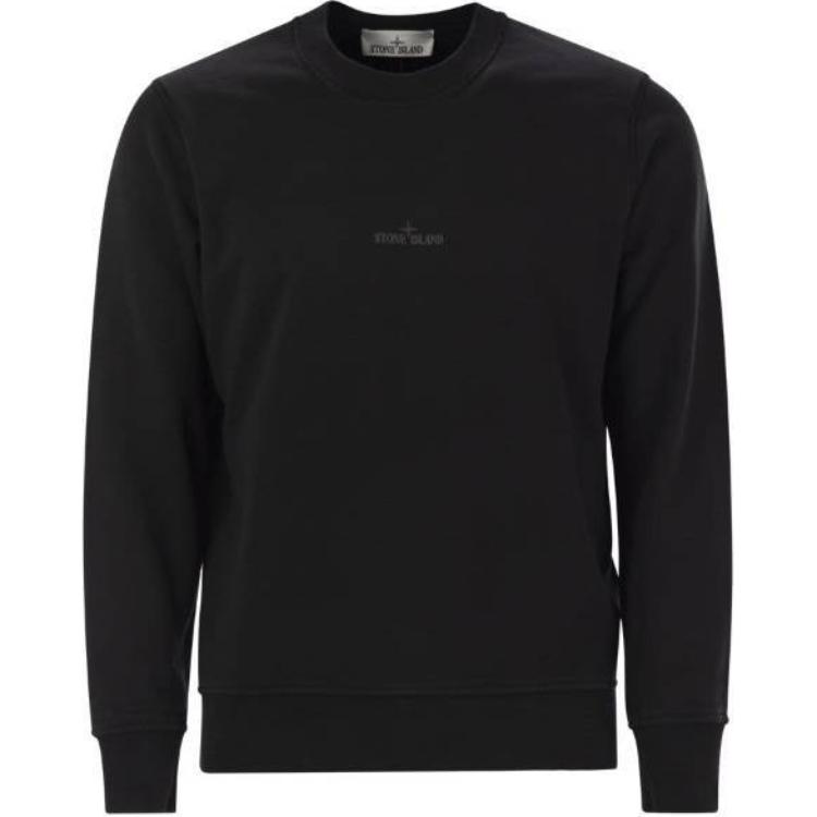 Мужское худи STONE ISLAND (черное)