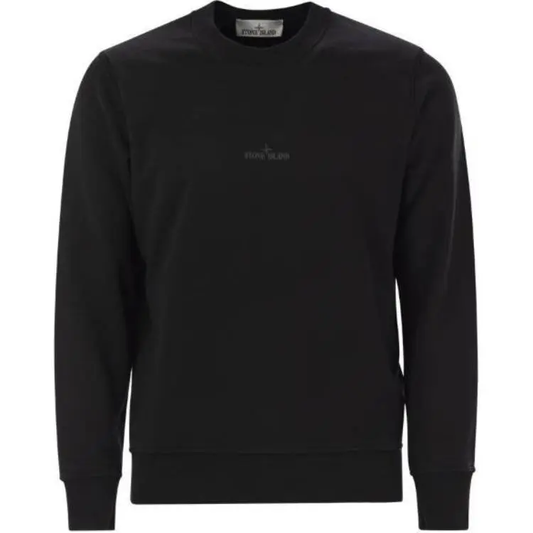 STONE ISLAND Logo Printed Crewneck Sweatshirt