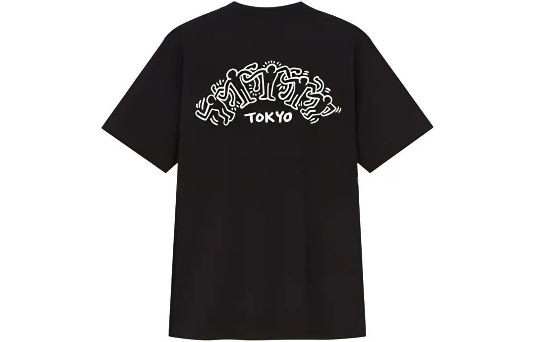 UNIQLO x Keith Haring X Tokyo T Shirt Unisex Black