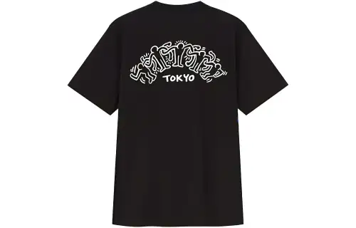 UNIQLO x Keith Haring X Tokyo T Shirt Unisex Black