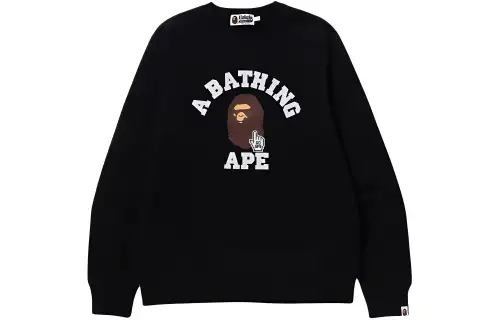 A BATHING APE Sweatshirts Men's Crew Neck Moderate Regular