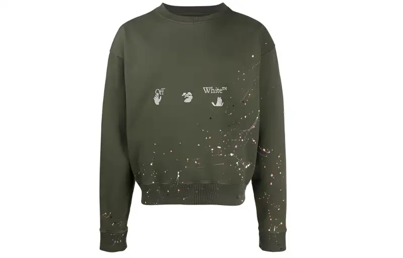 OFF WHITE SS21 Sweatshirt Men's Green
