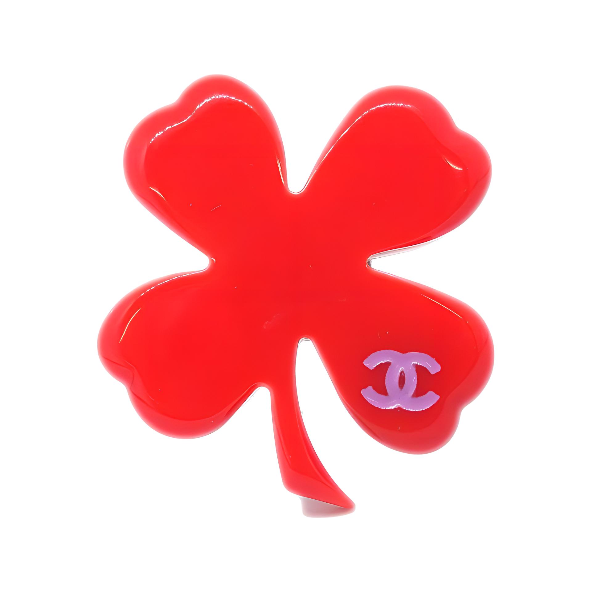 CHANEL Pre Owned 2004 Clover Brooch Pins Set Of Three