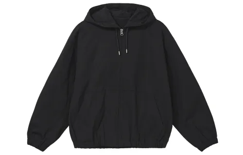 UNIQLO Jackets Men's Black Hooded Moderate Other