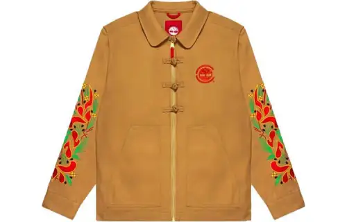 Timberland X CLOT TIMBERLAND X CLOT Jackets Unisex Khaki Lapel Moderate Other