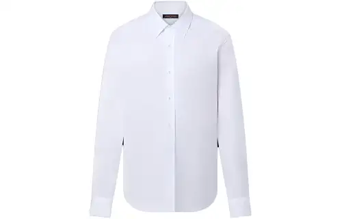 Lv Lv Blason Printed Long Sleeved Cotton Shirt