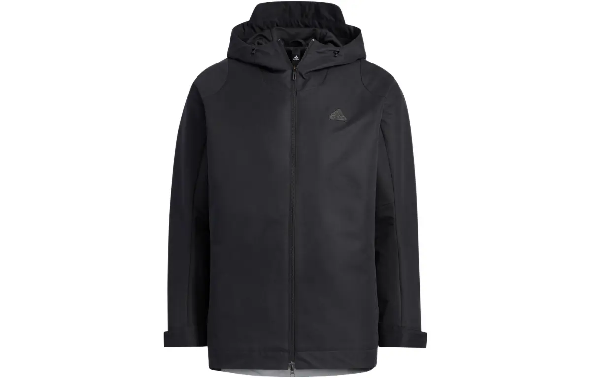 Adidas Jackets Men's Black Hooded Moderate Other