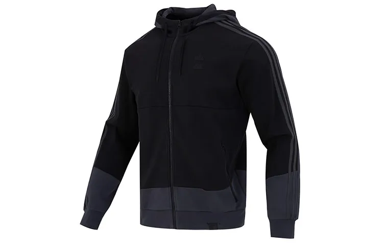 Adidas Jackets Men's Black Hooded Moderate Other