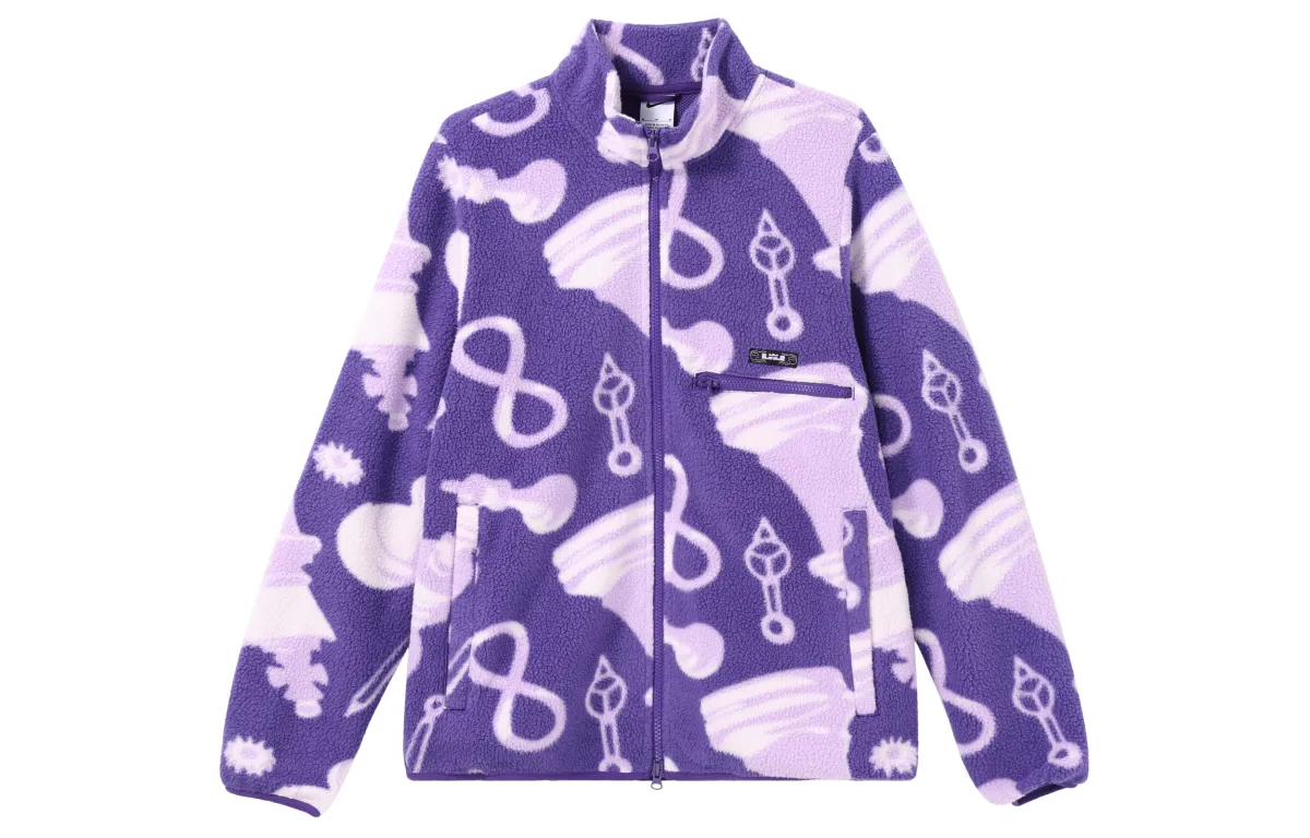 Nike Jackets Men's Purple Stand Collar Moderate Other
