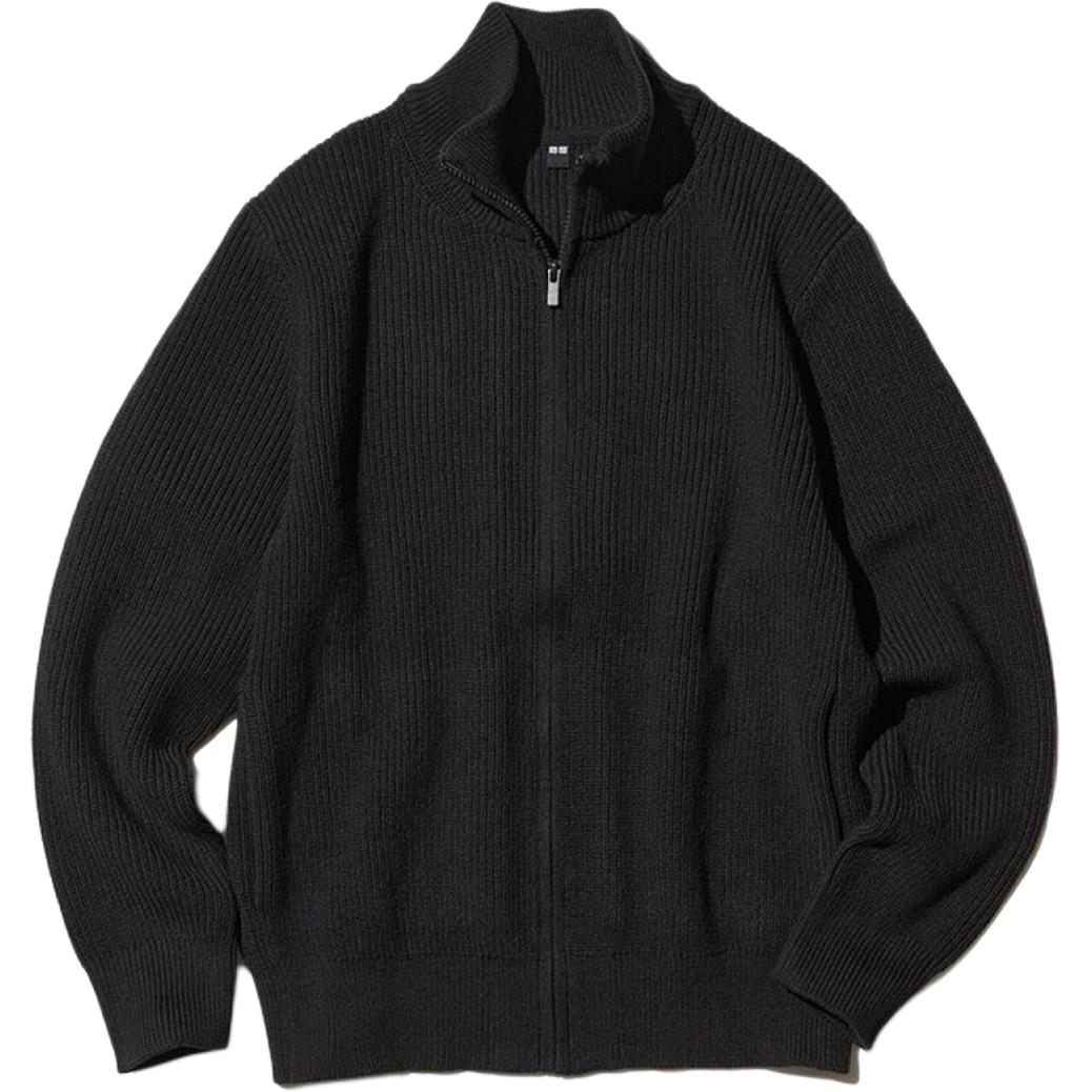 Мужской кардиган UNIQLO Вязаный (черный)