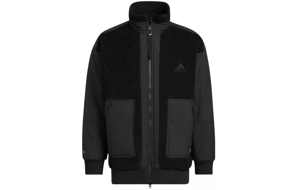 Adidas Jackets Men's Black Stand Collar Moderate