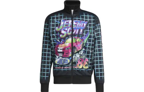 Adidas Originals Jeremy Scott Jackets Unisex Black Lapel Moderate Other