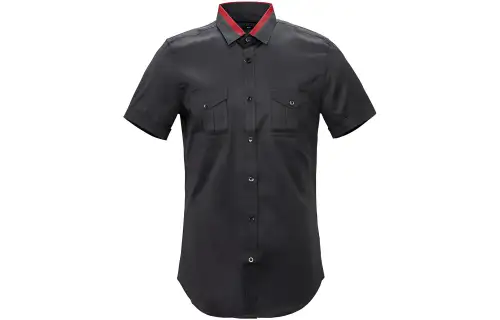 GUCCI Shirts Men's Gray Lapel Moderate Shirt