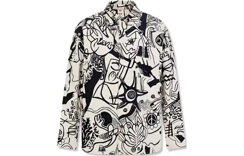 Levis Shirts Men's Multicolor Lapel Moderate Shirt