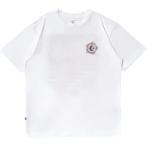 Converse Tee CV FLOWER GRAHPIC T Shirt Men's White