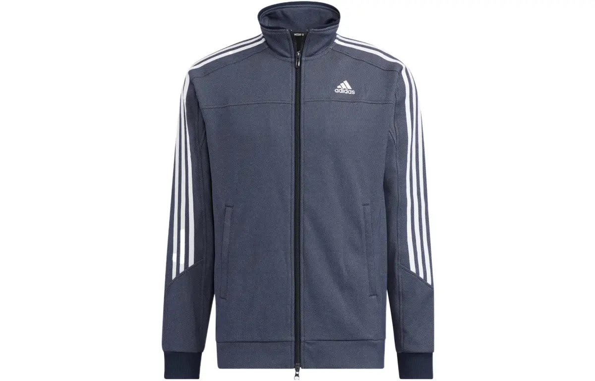 Adidas Jackets Men's Gray Stand Collar Moderate Other