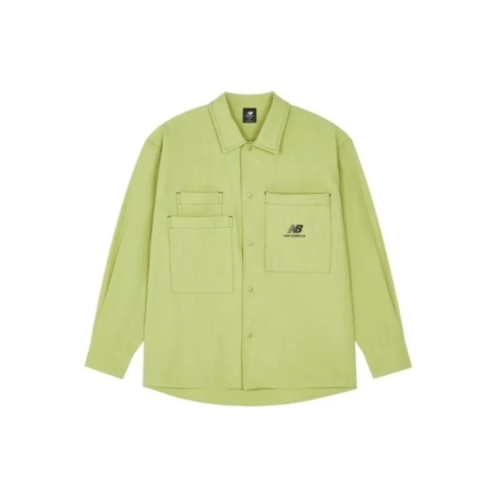 New Balance Jackets Men's Green Lapel Moderate Workwear